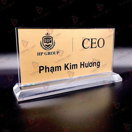 Biển chức danh mica